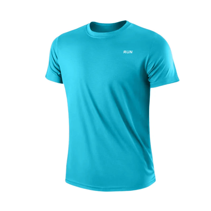 VELOX løbe- og trænings t-shirt — HIMMELBLÅ — performance sportstøj