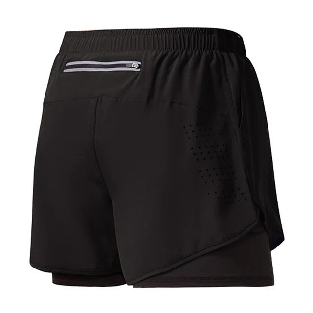 VELOX løbeshorts til mænd — sort — gym og fitness
