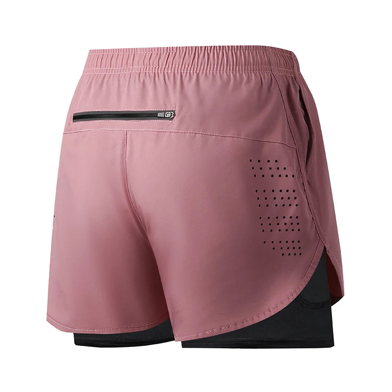 VELOX løbeshorts til mænd — Mørk Pink — gym og fitness