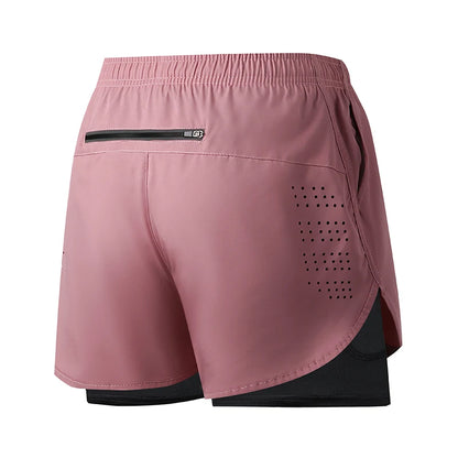 VELOX løbeshorts til mænd — Mørk Pink — gym og fitness