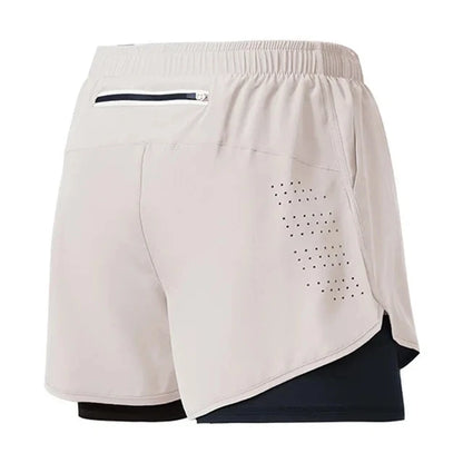 VELOX løbeshorts til mænd — hvid — gym og fitness