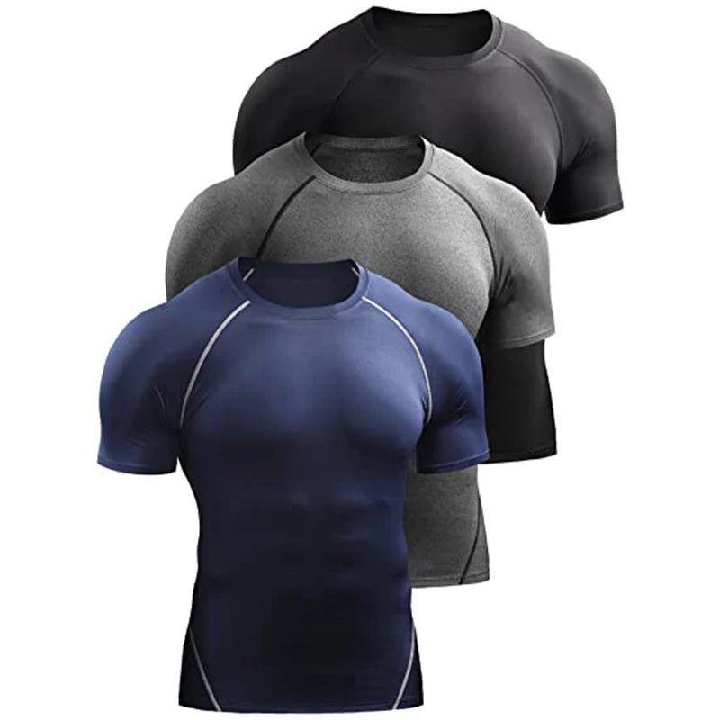 VELOX elastisk sports t-shirt til mænd— træning og løb